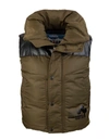 DSQUARED2 MILTARY GREEN MAN PUFFER VEST,11574267