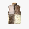 Children Of The Discordance Neutrals Reversible Bandana Print Gilet In Neutrals