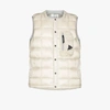 AND WANDER WHITE QUILTED DOWN GILET,574023102515150838