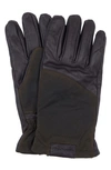 BARBOUR HEBDEN LEATHER GLOVES,MGL0099BR91