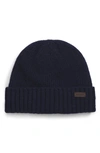 Barbour Carlton Beanie Hat Navy