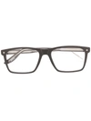 Snob Max Rectangular-frame Glasses In Black