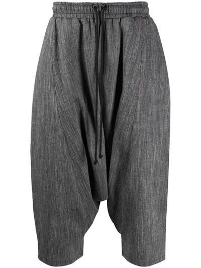 Alchemy Dropped Crotch Shorts In Grey