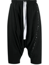 ALCHEMY DROPPED CROTCH CROPPED TROUSERS