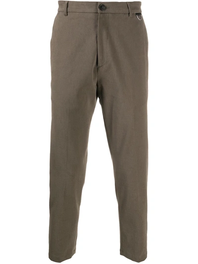 Low Brand Straight-leg Trousers In Brown