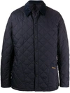 Barbour Heritage Liddesdale Quilted Jacket In Navy