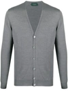 ZANONE BUTTON-UP KNITTED CARDIGAN