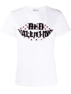 RED VALENTINO LIPS LOGO-PRINT T-SHIRT