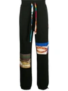 AMIRI CONTRASTING FABRIC DETAILS TRACK trousers