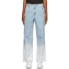 ADER ERROR BLUE OVERSIZED PELTON JEANS