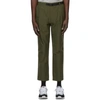 GOLDWIN GREEN ONE TUCK TROUSERS