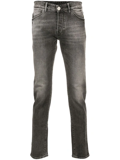 Pt01 Light-wash Skinny Jeans In Grey