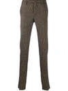 PT01 HOUNDSTOOTH SLIM-FIT TAILORED TROUSERS