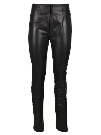 Ann Demeulemeester Faux Leather Pants In Black