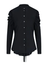 ANN DEMEULEMEESTER ANN DEMEULEMEESTER GATHERED SLEEVE SHIRT