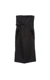 Shop Prada Draped Gabardine Raincoat In Black
