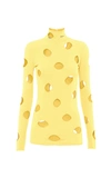 Prada Knit Turtleneck In Yellow