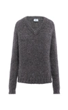 PRADA MOHAIR-BLEND V-NECK SWEATER