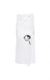 Prada Graphic-print Jersey Cape In White