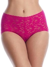 Hanky Panky Signature Lace Retro V-kini In Pink Ruby