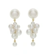 Sophie Bille Brahe Yellow Gold And Pearl Botticelli Earrings