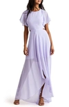 Ali & Jay Cutout Maxi Dress In Lavender