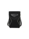 Givenchy Antigona Soft Leather Pocket Crossbody Phone Case In Black Grey