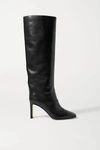 JIMMY CHOO MAHESA 85 LEATHER KNEE BOOTS