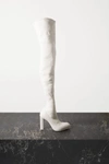 ALEXANDER MCQUEEN LEATHER OVER-THE-KNEE BOOTS