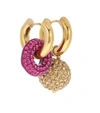 TIMELESS PEARLY 24KT GOLD-PLATED HOOP EARRINGS,P00514861