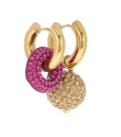 Timeless Pearly 24kt Gold-plated Hoop Earrings