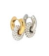 TIMELESS PEARLY 24KT GOLD-PLATED STERLING SILVER HOOP EARRINGS,P00514859