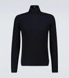 Loro Piana Classic Baby Cashmere Turtleneck In Blue
