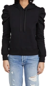 REBECCA MINKOFF JANINE HOODIE BLACK,RMINK47919