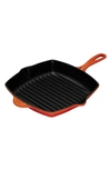 LE CREUSET LE CREUSET 10 INCH SQUARE ENAMEL CAST IRON GRILL PAN,LS2021-262