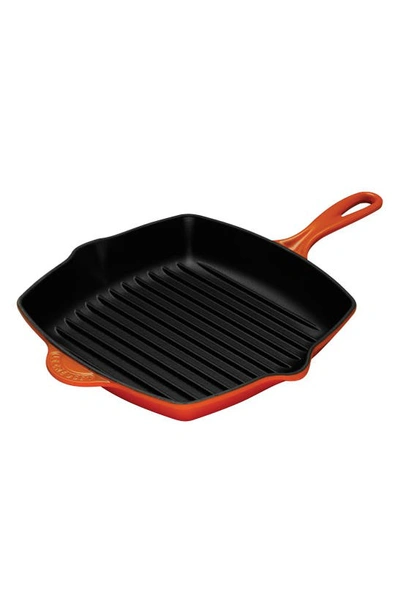 LE CREUSET LE CREUSET 10 INCH SQUARE ENAMEL CAST IRON GRILL PAN,LS2021-262