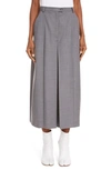 MAISON MARGIELA A-LINE FLANNEL MIDI SKIRT,S51MA0426S52159