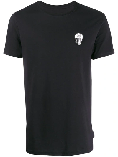 Philipp Plein Skull Patch T-shirt In Black