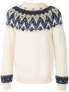 COOHEM INTARSIA-KNIT CREW NECK JUMPER