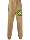 Barrow Embroidered Patch Track Pants In Brown