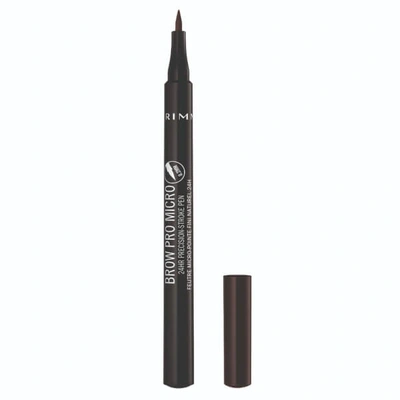 Rimmel Brow Pro Micro 24hr Precision-stroke Pen 1ml (various Shades) - 004 Dark Brown