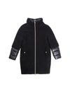 Herno Layered Hooded Padded Coat In Black