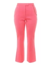 GIVENCHY CROP FLARED TROUSERS IN PINK
