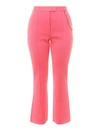 Givenchy Crop Flared Trousers In Pink In Pink