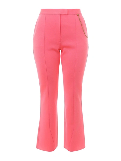 Givenchy Crop Flared Trousers In Pink