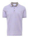 FERRAGAMO COTTON POLO SHIRT IN GREY