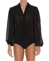 ELISABETTA FRANCHI ELISABETTA FRANCHI PUFF SLEEVE BODYSUIT BLOUSE