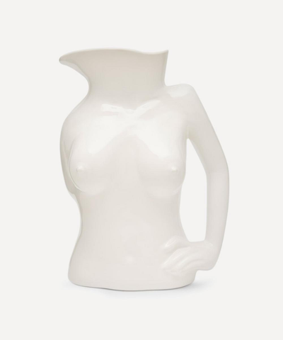 Anissa Kermiche Jugs Jug Vase (28cm) In White