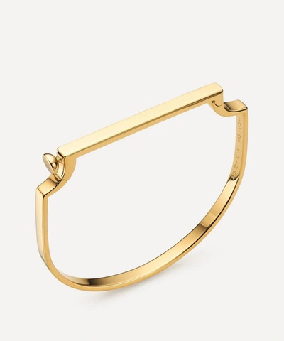 Monica Vinader Gold Plated Vermeil Silver Signature Small Thin Bangle