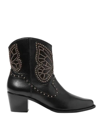 Sophia Webster Ankle Boots In Black